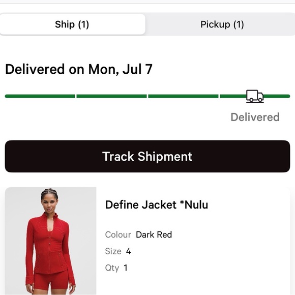 Lululemon define jacket Dark red Luon 4 - Picture 1 of 5